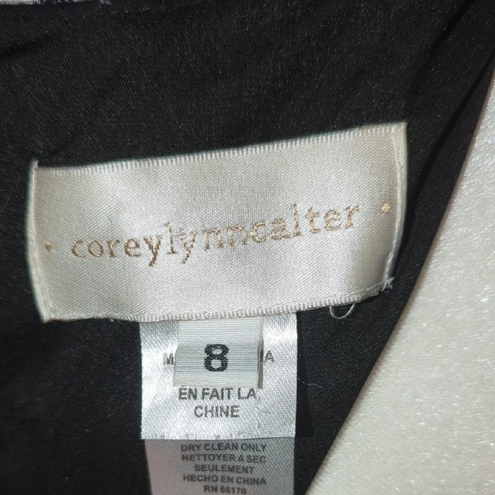 Corey Lynn Calter Black and White Asymmetrical Dress - Picture 9 of 10